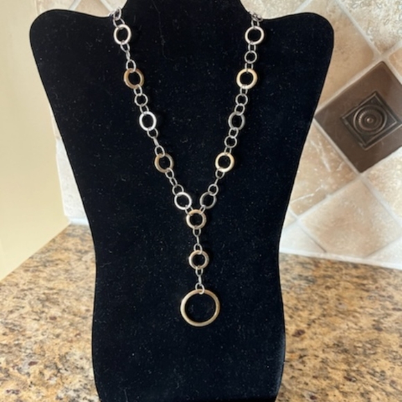 Lia Sophia two toned necklace - Picture 3 of 3